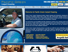 Tablet Screenshot of pacificgreencarpet.com